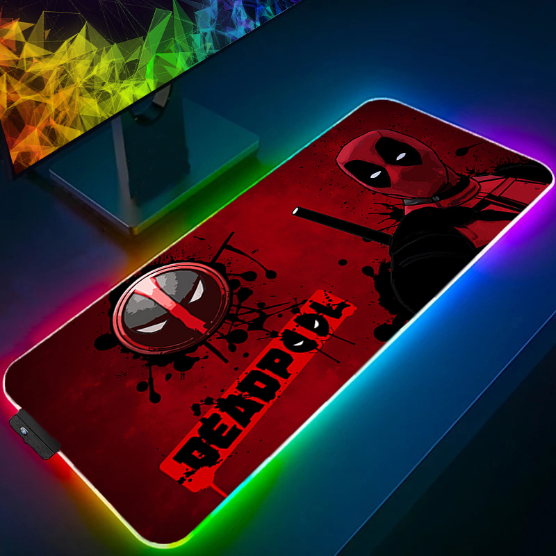 Gaming Keyboard Easy To Clean - LED Mouse Pad Gaming Backlight Lock