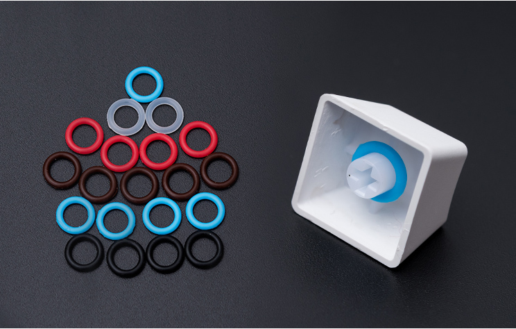 Gaming Keyboard No Noise - 104pcs/pack Silent Ring Rubber Band Noise