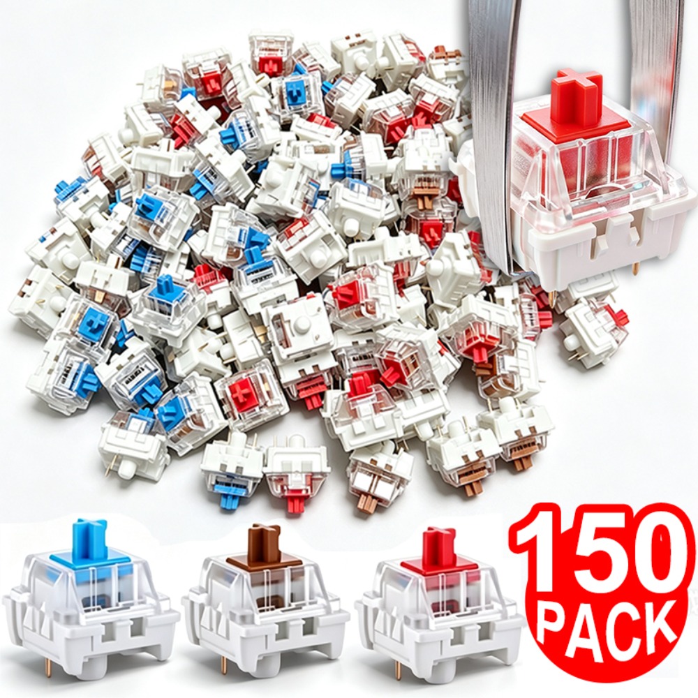 1-150Pcs 3 Pin DIY Mechanical  - Keyboard Gaming Blue Switch recension och pris