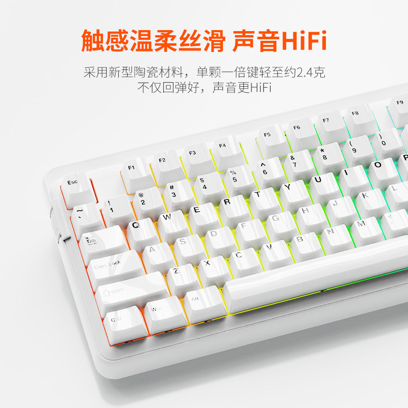 DAREU New Ceramic Keycap Mecha - Gaming Keyboard Easy To Clean recension och pris