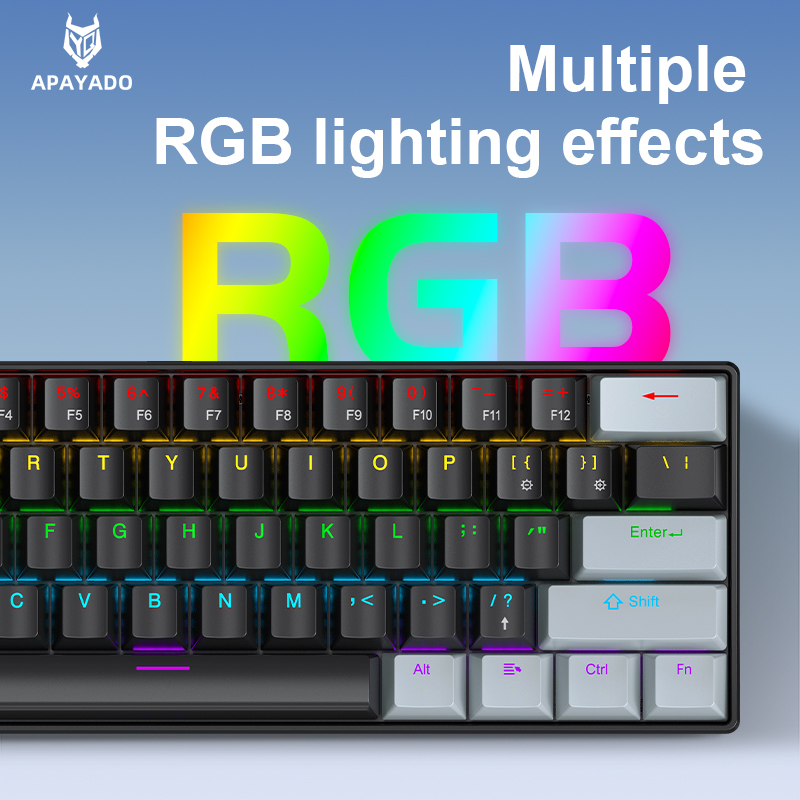 APAYADO K61 Mini Mechanical Ke - Keyboard Gaming Blue Switch recension och pris
