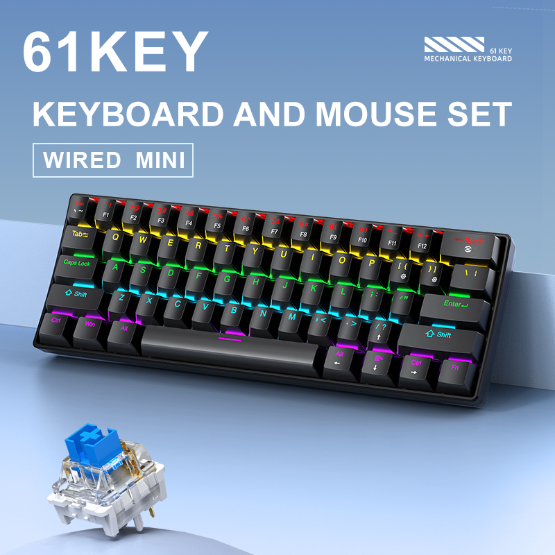 APAYADO K61 Mini Mechanical Ke - Keyboard Gaming Blue Switch recension och pris