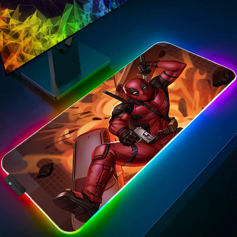 LED Mouse Pad Gaming Backlight - Gaming Keyboard Easy To Clean recension och pris