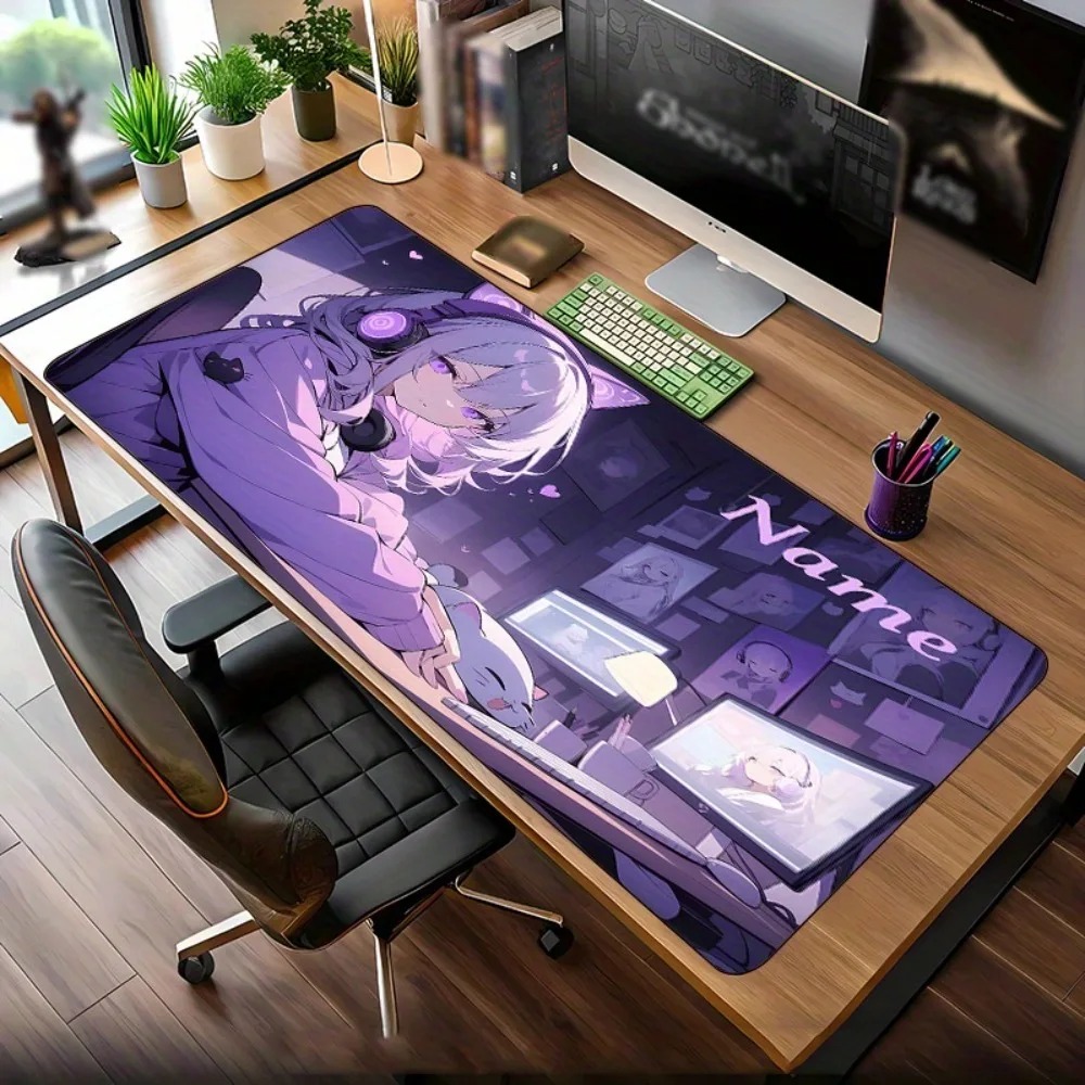 Anime Girl Gaming Large Desk M - Gaming Keyboard Name recension och pris