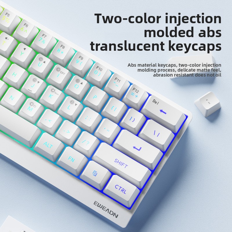 61 keys wireless Mini keyboard - Gaming Keyboard No Noise recension och pris