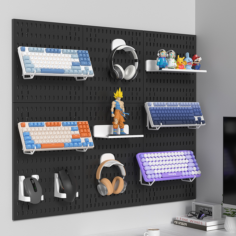 Adhesive Pegboard Shelf for Ga - Gaming Keyboard Mouse recension och pris