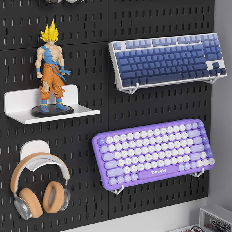 Adhesive Pegboard Shelf for Ga - Gaming Keyboard Mouse recension och pris