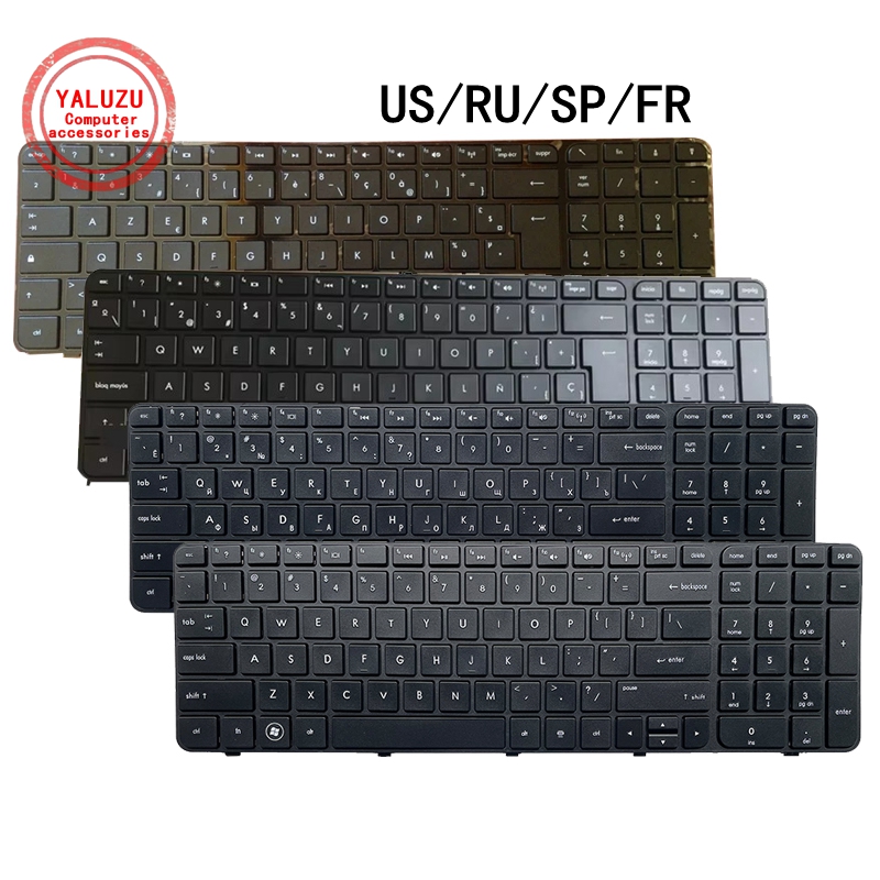 US/RU/SP/FR English/Russian/Sp - Gaming Keyboard Hp recension och pris