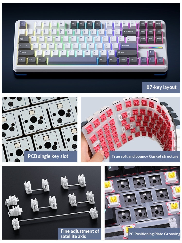 Aula F87 Pro Tri Mode Wireless - Gaming Keyboard Not Typing recension och pris