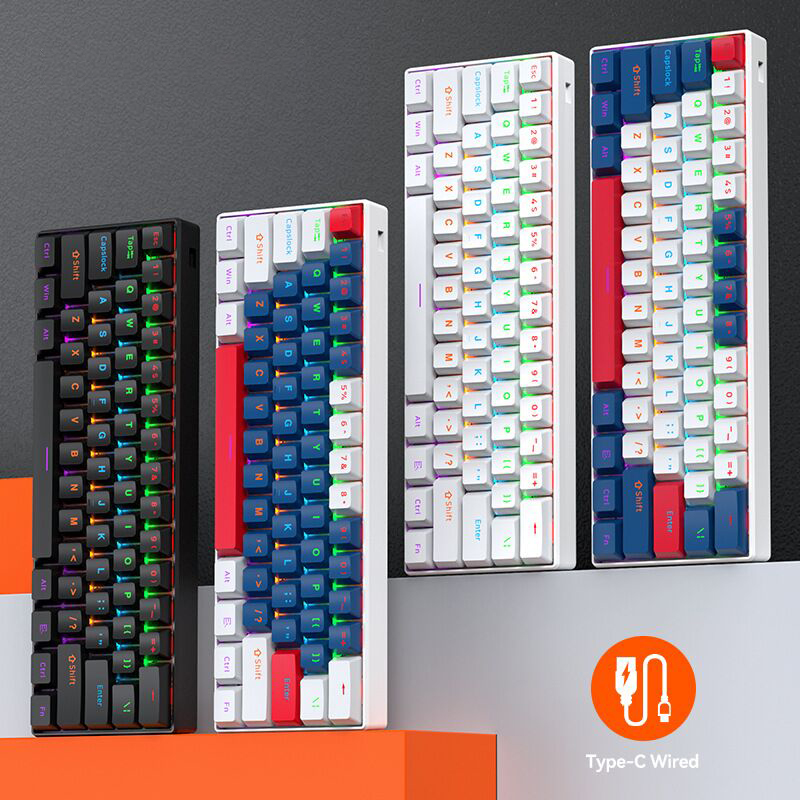 T-WOLF T60 61 Keys Mini Mechan - Gaming Keyboard Not Typing recension och pris