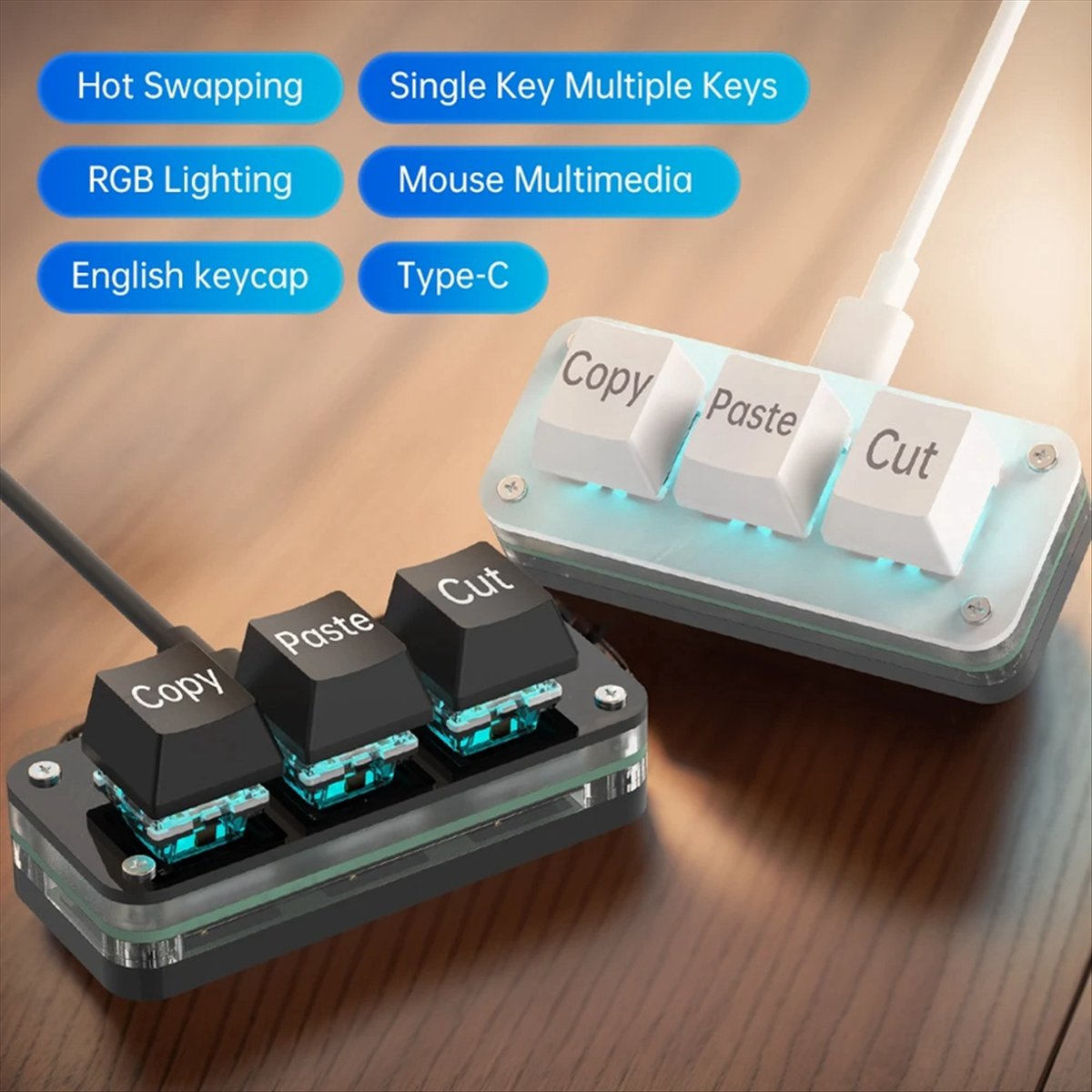 doyou 3 Keys Macro Programming - Gaming Keyboard Mini recension och pris