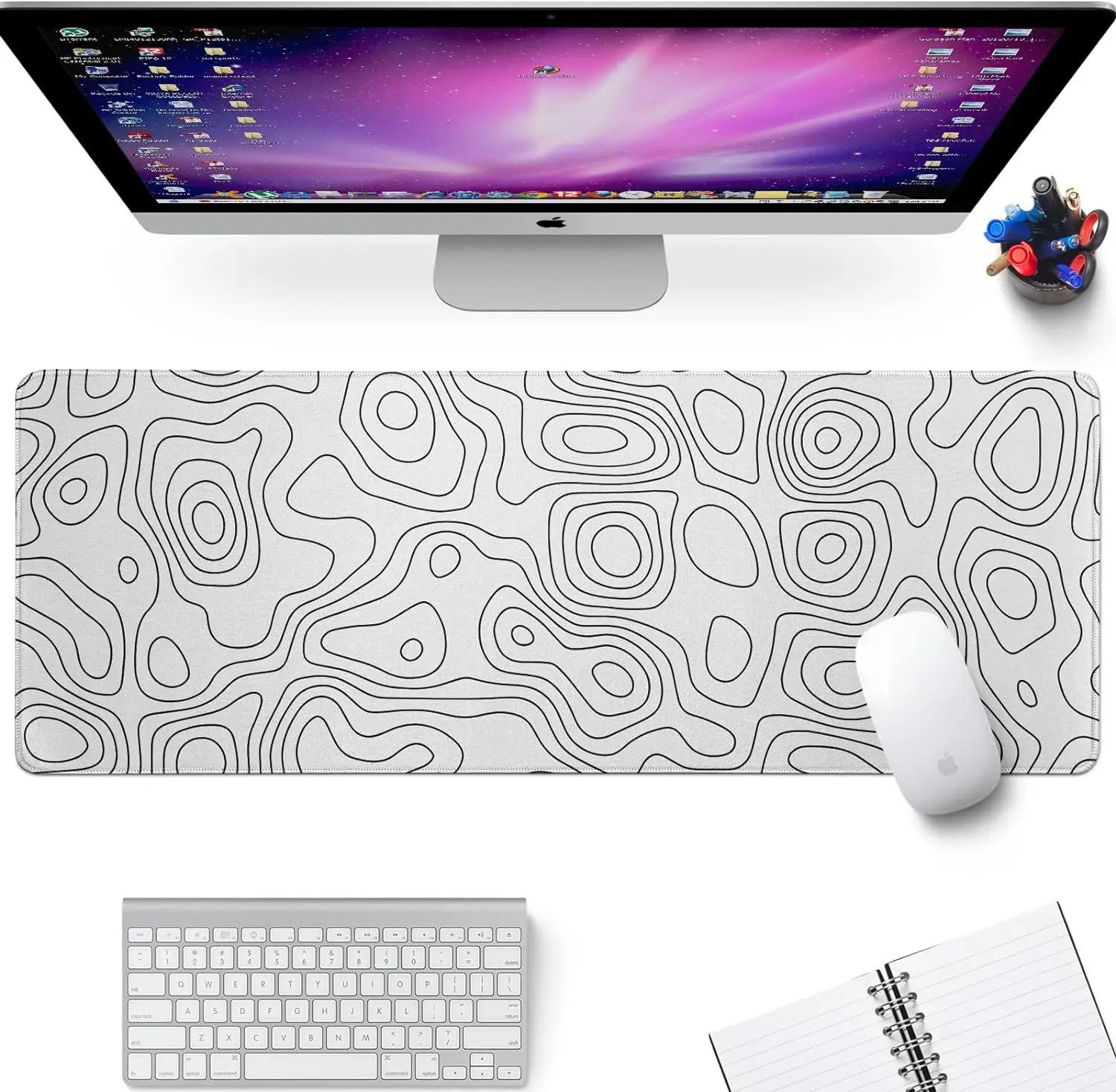 White Rubber Mouse Pad Topogra - Gaming Keyboard High Ground recension och pris
