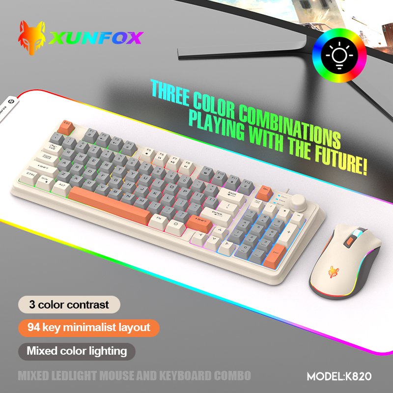 K820 USB Wired Game Keyboard M - Gaming Keyboard Mouse Wireless recension och pris