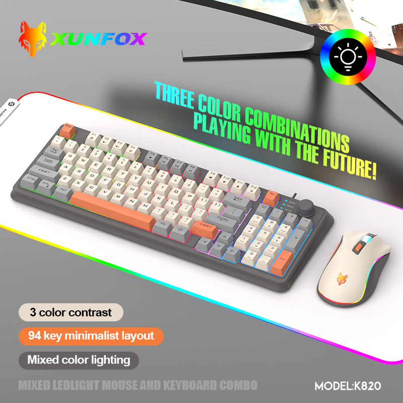 K820 USB Wired Game Keyboard M - Gaming Keyboard Mouse Wireless recension och pris