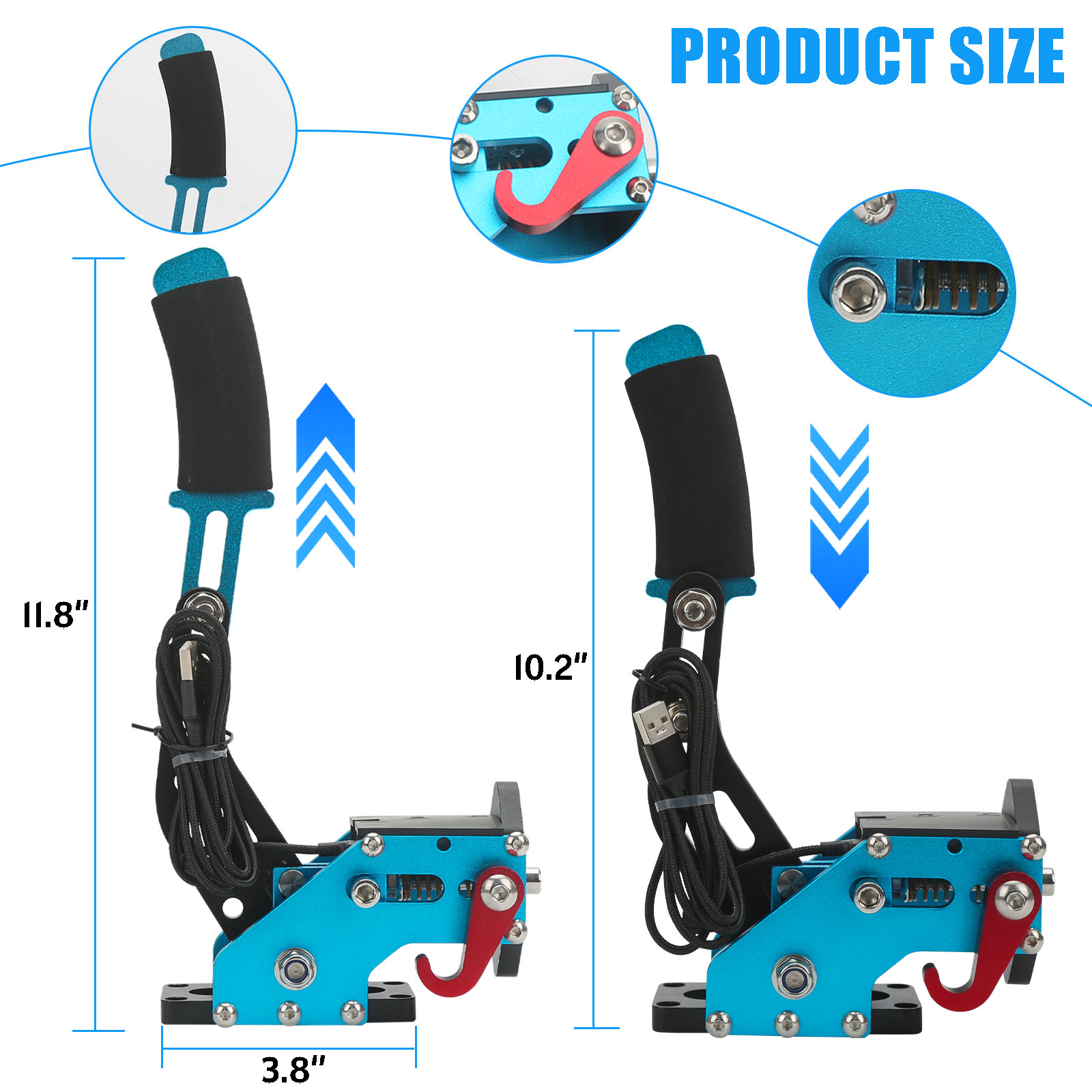 USB Handbrake Kit  with Clamp  - Gaming Keyboard Hall Effect recension och pris