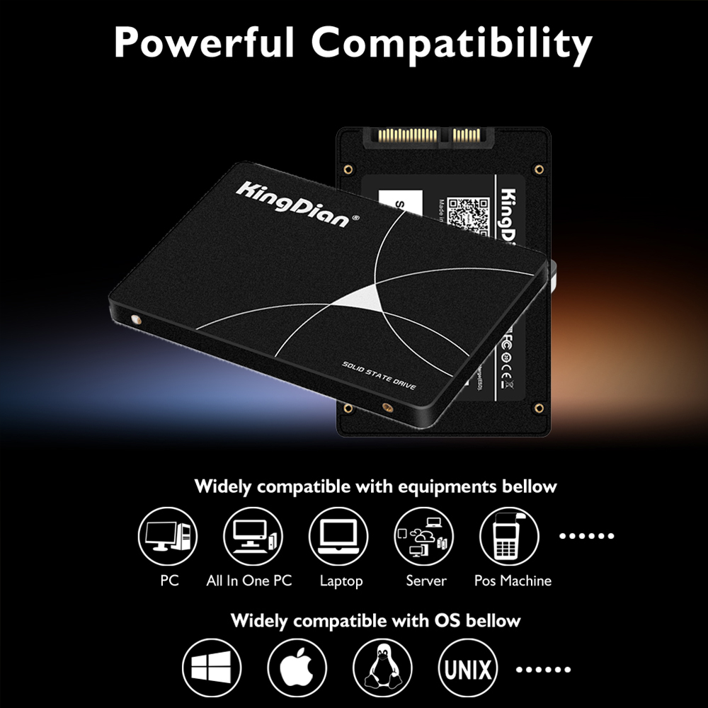 KingDian SSD 60GB 120GB 128GB  - Samsung Ssd Evo 870 recension och pris